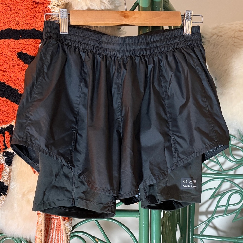 New Balance Women's Black Lined Running Shorts